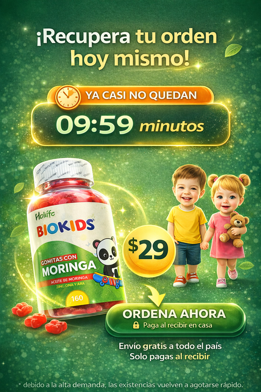 KidMoringa Nutrición diaria divertida que fortalece defensas, mente y energía en niños.